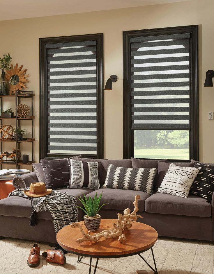 Custom motorized zebra shade fabric and band options