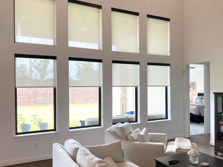 Motorized Solar Shades - reduce glare and block UV rays
