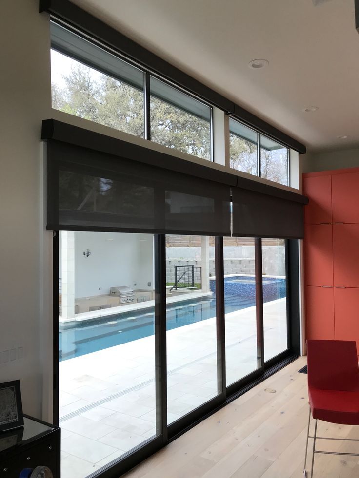 Luxury motorized shades installation in Fort Myers Florida home