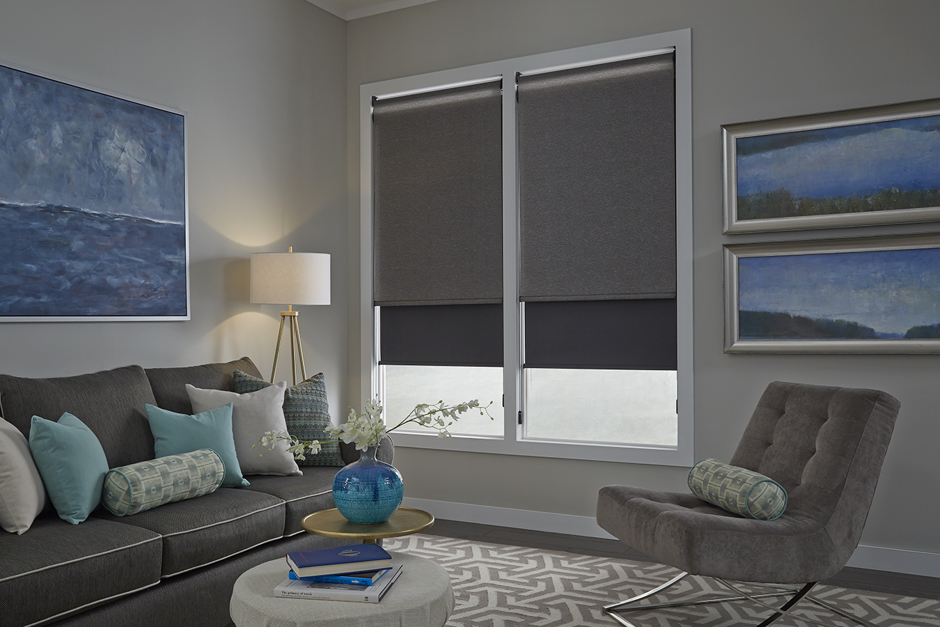Elite Shade Solutions motorized dual shades installation
