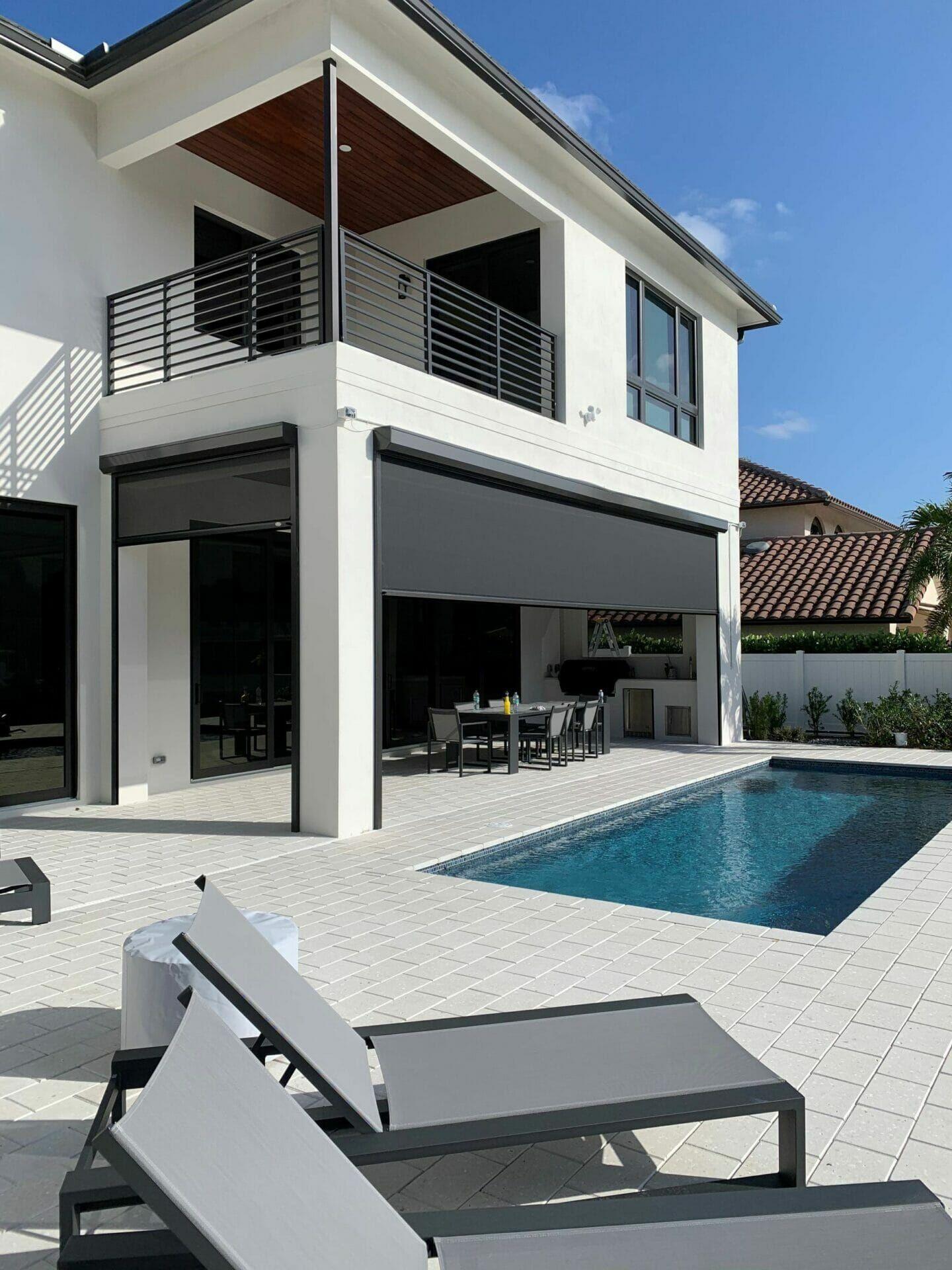 Motorized Lanai Screens - Elite Shade Solutions