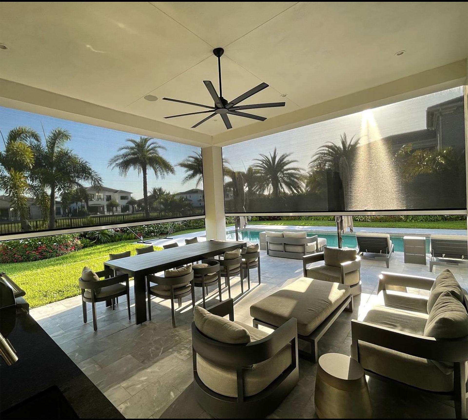 Hurricane-Rated Motorized Screens - Elite Shade Solutions