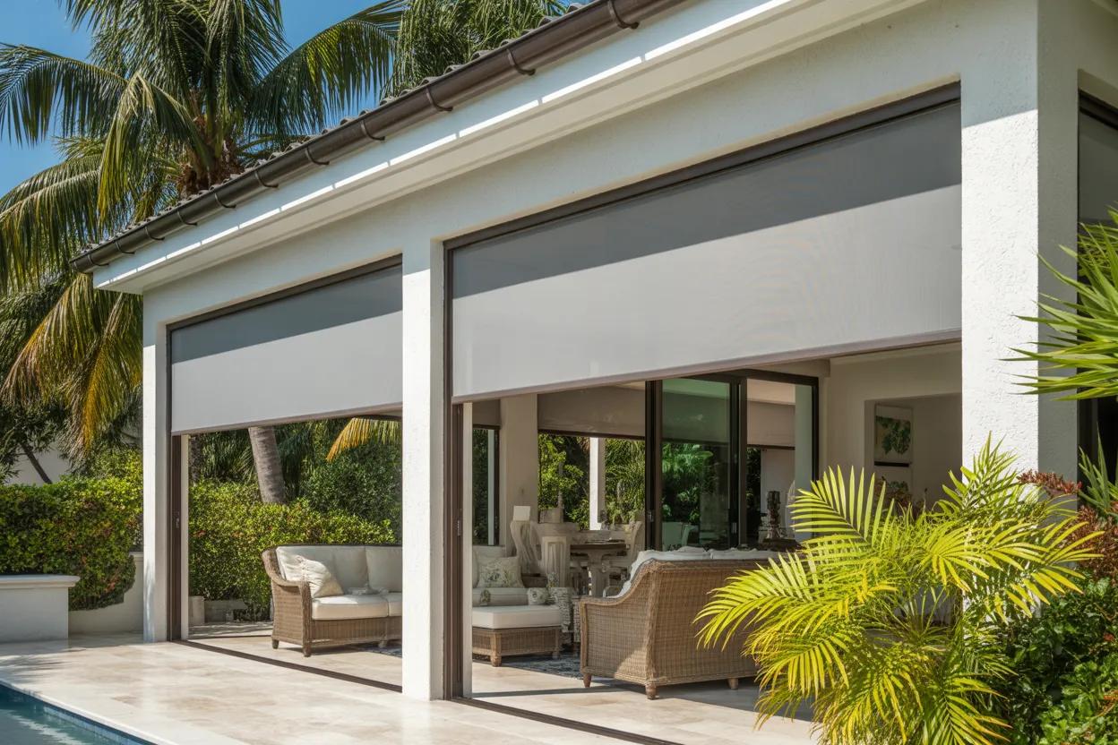 Custom solar / sun screen fabric and options